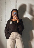 Pull Maille Chocolat Dos Ouvert
